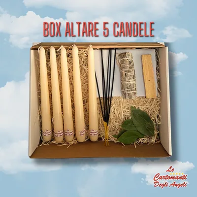 Box Altare 5 Candele Bianche – foto 1
