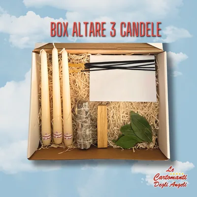 Box Altare 3 Candele Bianche – foto 1
