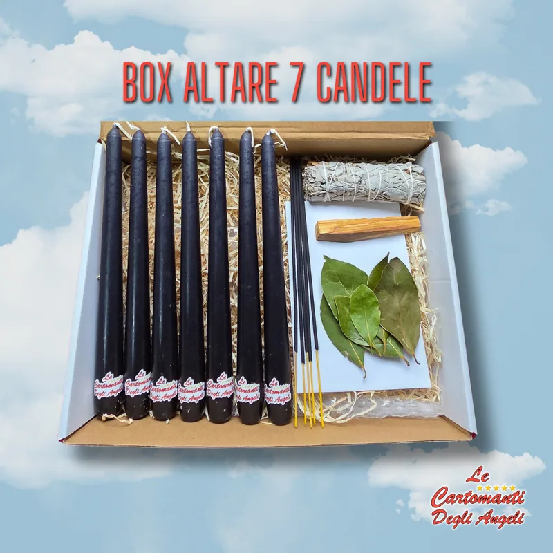 Box Altare 7 Candele Nere