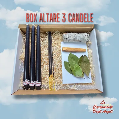Box Altare 3 Candele Nere – foto 1