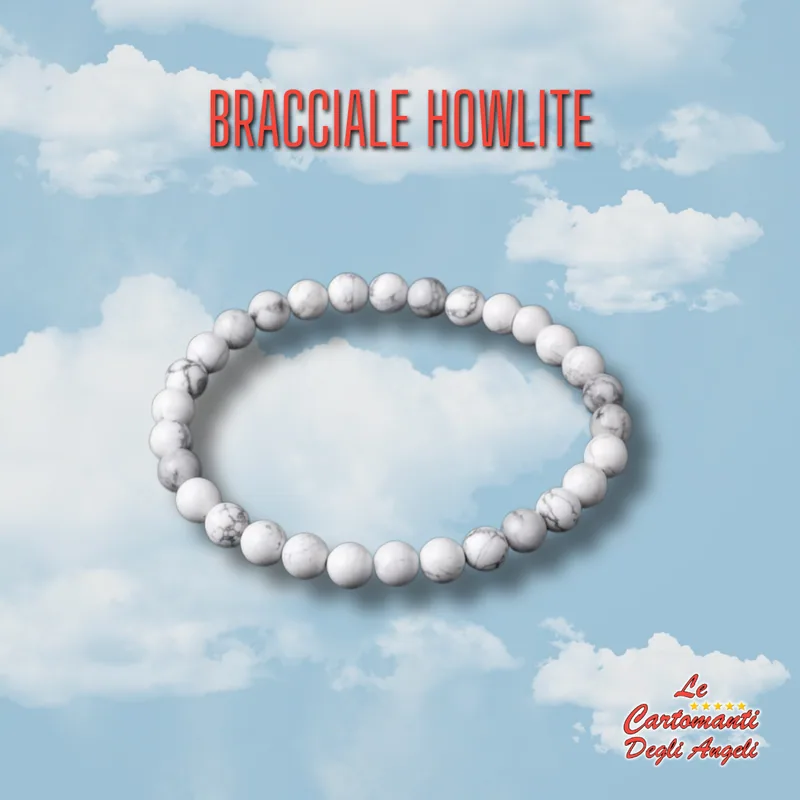 Bracciale in Howlite Bianca